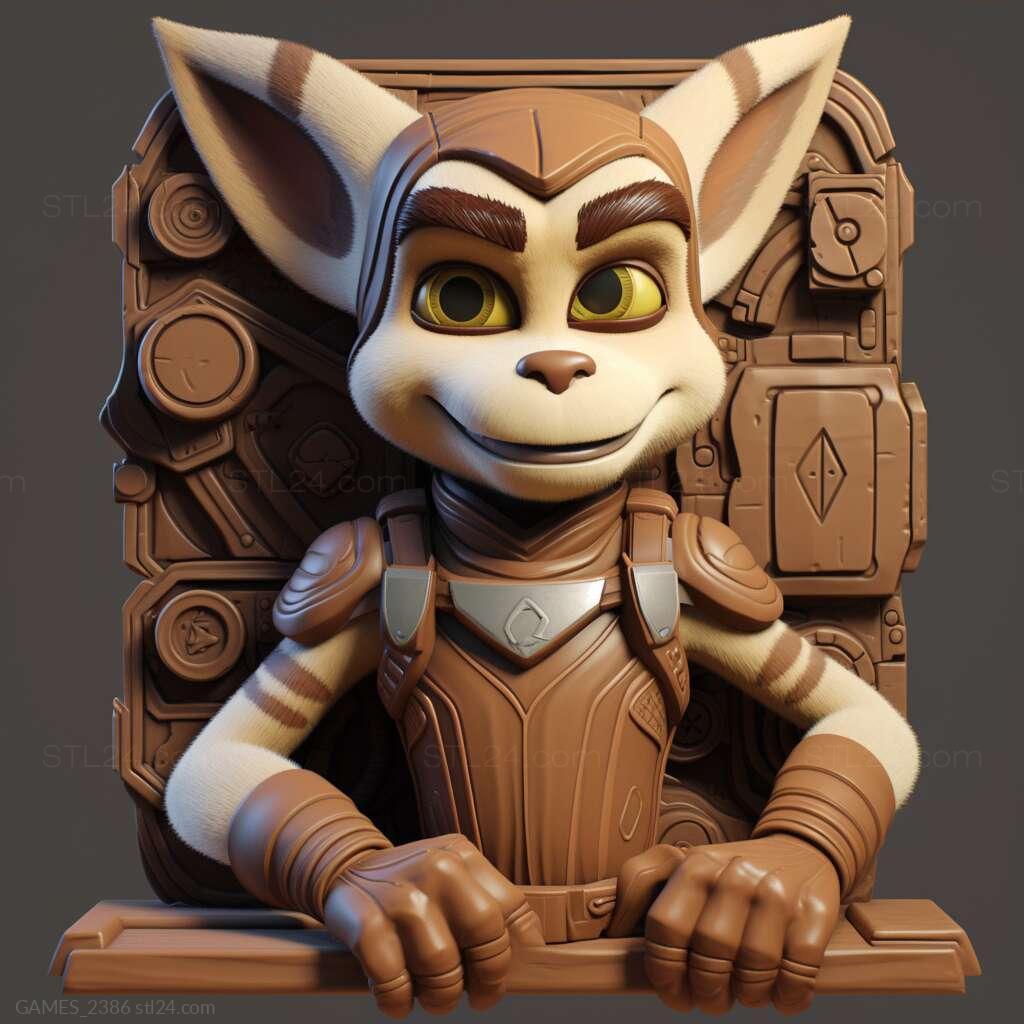 Games - Ratchet Clank Going Commando 4, GAMES_13028. 3D stl model for CNC